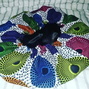 ANKARA print Xl hair bonnet